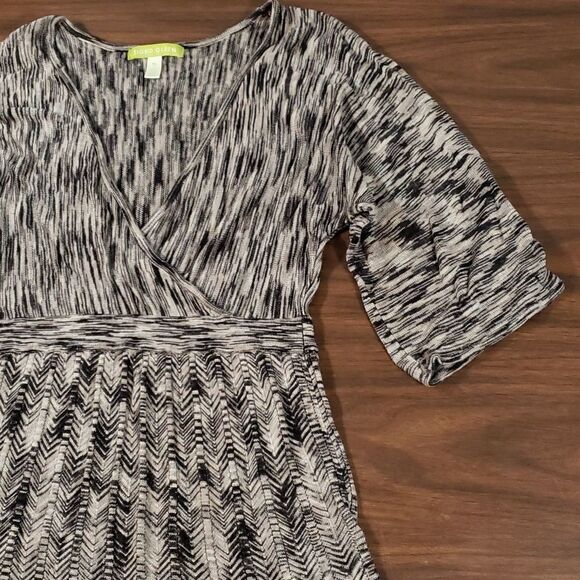 Sigrid Olsen | Herringbone Faux‎ Wrap Sweater Medium - Picture 5 of 10